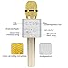 Mifanstech Q9 Mini Wireless Microphone Portable Handheld Cellphone Karaoke Player Universal Bluetooth Mobile Phone Speaker Karaoke Mic for Home KTV/Outdoor Party/Singing/Recording