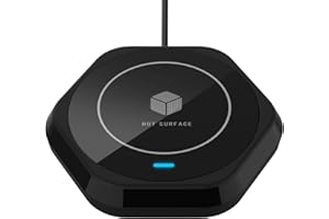 Coffee Mug Warmer: Smart Beverage Heating Plate Candle Wax Cup Warmer Electric Thermostat Coaster for Hot Coffee Milk Tea Water Cocoa Desk Home Office Use (R1 Black)