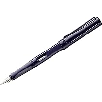 LAMY Safari dark dusk - Caneta Tinteiro com grip ergônomico e pena