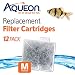 Aqueon QuietFlow Filter Cartridge, Medium, 12 Cartridges (Pack of 1)