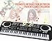 61 Key Keyboard Piano For Kids,Children Portable Electric Organ,Music Electronic Keyboards Piano Educational Toy For Boy Girls (black)