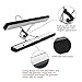 JS HANGER Wood Pants Hangers, 12 Pack Non Slip Wood Skirt Hangers, Smooth Finish Wood Jeans/Slack Hanger with 360° Swivel Hook, Black Finish