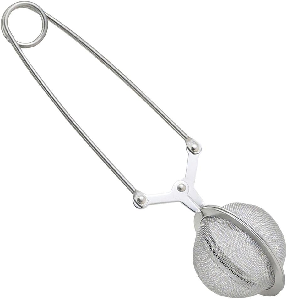 Silicone Gold SG3142 Stainless Steel Mesh Tea Ball Infuser, Silver Colour, 18ย x 8ย x 4ย cm