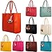 Ammazona Fashion Elegant Girls Handbags Leather Shoulder Bag Candy Color Flowers Women Tote