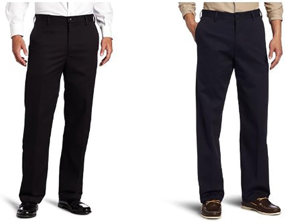 IZOD Men's American Chino Flat Front Straight Fit Pant at  Men’s Clothing store