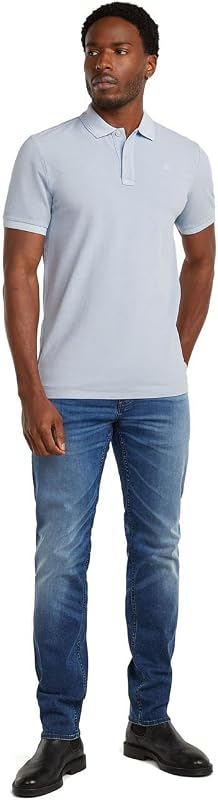 Polo Dunda Slim Overtinged Masculino, Tamanho: M, Cor Azul