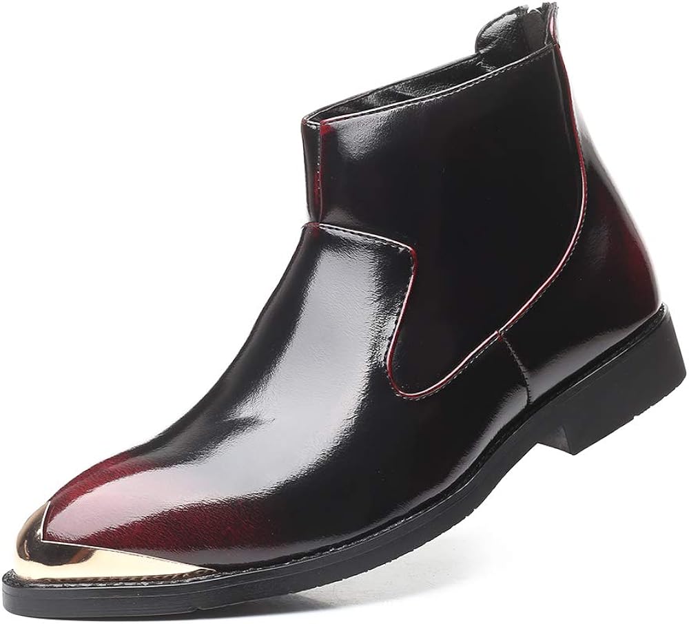 red chelsea boots for men