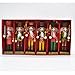 Anlydia 5pcs Wooden Nutcracker Ornament Set Handpainted Assorted Set 5” Tall Christmas Home Ornament Set