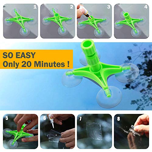 Upgraded Auto Windshield Repair Tool,Newest Generation Car Windshield Repair Kit with Windshield Repair Resin for Auto Glass Windshield Crack Chip Scratch, Chips, Cracks, Bulll's-Eyes and Stars