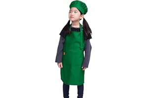 ALIPOBO Kids Apron and Chef Hat Set