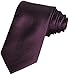 Coxeer New Striped Plum Purple Men's Tie Formal Suit Necktie Wedding Holiday Gift