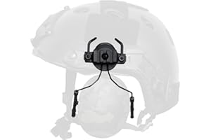Qavctw Tactical Helmet Rail Headset Adapter Suspension Bracket For Airsoft Ear Protection Fast ARC Rail System