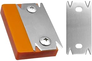 FEABOLEE Woodworking Edge Trimmer, Edge Corner Planer,Hand Planer Edge Bander for Burrs (1 orange+1 blade)