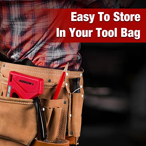 Arrow Light Duty Staple Gun, Lightweight Upholstery Stapler Kit for