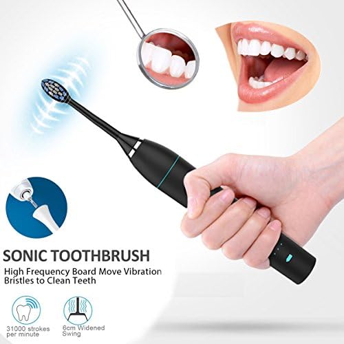 [2018 new version]Health Sonic Electric Rechargeable Toothbrush / Rechargeable toothbrush for Complete Oral Care / Clean the Teeth Deeply/Class IPX7 Waterproof／Multi-functional products with Acoustic