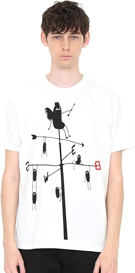 Amazon グラニフ Graniph Tシャツ ビューティフル シャドー ディレクション ホワイト メンズ レディース G100 G107 Tシャツ カットソー 通販