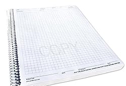 BARBAKAM Lab Notebook 100 Carbonless Pages Spiral