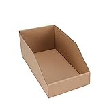 EXYGLO Cardboard Storage Bins 35 Pack, 12x6x4.5