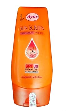 Ayur Sun Screen Lotion SPF30 UVA.UVB Protection 100 ML