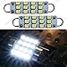 Classy Autos Bright White LED Bulbs 12 SMD Festoon Lights 42mm to 44mm Rigid Loop (A Pair)