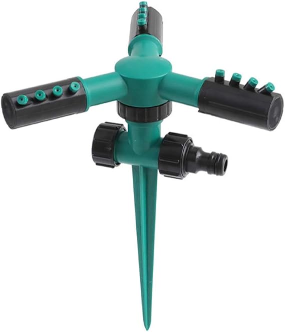 Rociadores de jardín, aspersor automático giratorio de 360 grados con