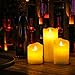Flameless LED Candles Real Drip Pillar Wax with Timer and 10-Key Remote for Wedding,Votive,Yoga and Christmas Halloween Decoration Set of 6
