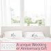 Mr and Mrs Pillowcase Set, Mr and Mrs Pillows, Perfect & Unique Wedding Gift or Anniversary Gift - 100% Cotton 300 TC - by Ocean Drop Designs