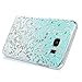 Mavis's Diary S7 Edge Case,Samsung Galaxy S7 Edge Case 3D Handmade Bling Crystal Shiny Rhinestone Diamonds Special Hollow Floral Gradient Pattern Clear Case Hard PC Cover with Dust Plug & Stylus