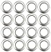OZ special Curtain Grommets Sheers Grommets Reusable Silencer Sliding Easy snap Install Silver 1.73 Inch Inner Diameter(16-Pack)
