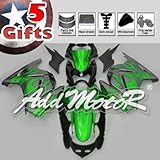 Addmotor Injection Molded Fairing Fit Kawasaki Ninja Ex250 250r 2008 2009 2010 2011 2012 Green Flame