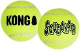 KONG Squeakair Balls Dog Toy Premium Squeak Tennis Balls Large Dogs 2 Pack