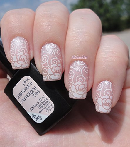 PUEEN 2015 Nail Art Stamping Plate Celebration Collection - LACE BLOSSOM - NEW INVENTION Super Size All You Can Stamp Full Size Stamping Image Plates Manicure DIY (Infinite Images With Your Creativity)-BH000475