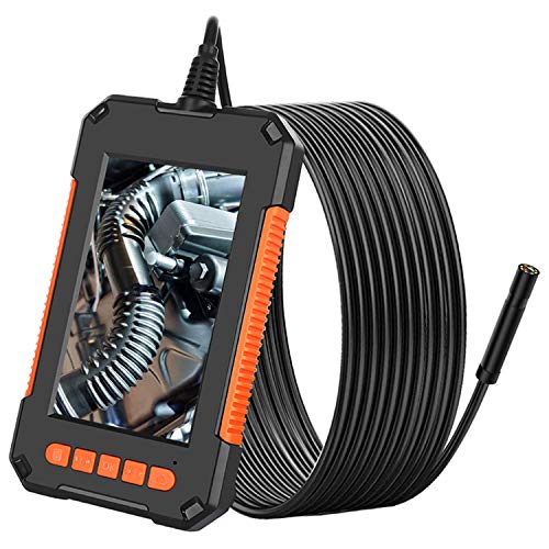 Endoskopkamera mit Licht, 1080P HD 8mm Industrielles Endoskopkamera mit 4,3 Zoll IPS Bildschirm, IP67 wasserdichte…