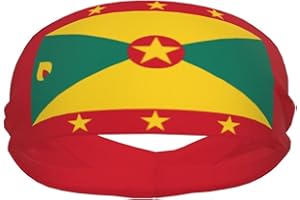 AKMCBSH National Flags Sports Sweatband Head Bands for Women Men - Moisture-Wicking Non-Slip Headband for Running Yoga Workout Fitness and Gym