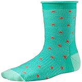 Smartwool Girls' Polkadot Crew Lifestyle Socks, Spearmint, Small