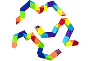 Jofan 3 Pack Big Snake Cube Fidget Twist Puzzle Toys for Kids Boys Girls Christmas Stocking Stuffers Gifts