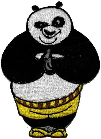 3-Pack 2.1" x 2.9" Kung Fu Panda DIY Embroidered Sew Iron on Patch