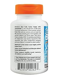 Doctor's Best Folato totalmente activo 400 mcg, DRB-00262, 1