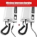 2PCs Wireless Intercom Security System Long Range Talk for Home Office Warehouse Call 2 Stations Extendable Clear Sound Two Way Communication