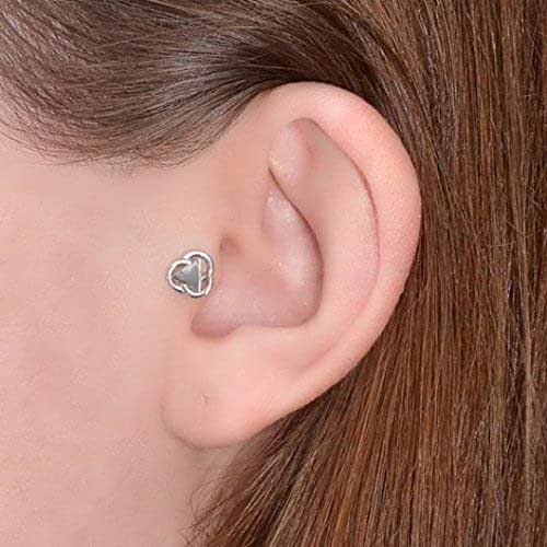 Silver Tragus Earring Stud 18 Gauge Tragus Stud Nose