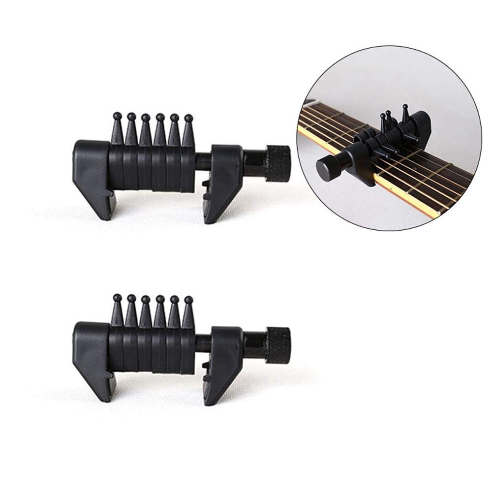 Volwco cejilla para afinador de Guitarra 2 Unidades Accesorio Universal  para Guitarra acústica Cambia la afinación sin afinar la Guitarra 6 Cuerdas  de cejilla Abiertas multifunción Cejillas Instrumentos musicales  futakuchi-hakata.com