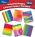 New Generation - Rainbow - 2 Pocket Folders/Portfolio 6 Pack Letter Size with 3 Hole Punch to use with Your Binder Heavy Duty Glossy Finish UV Laminated Folder - Assorted 6 Fashion Design (6 Pack)