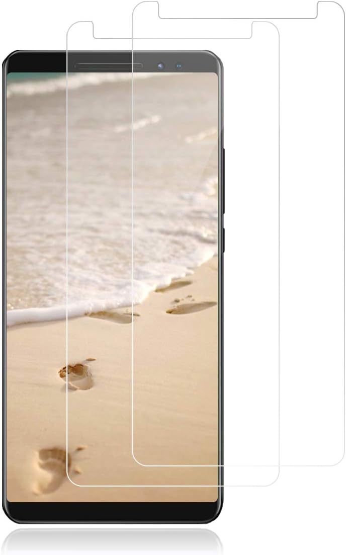 ROVLAK Screen Protector for Blackview Max 1 Tempered Glass Screen Protector 2-Pack HD 2.5D 9H Protective Film Protection Anti-fingerprint Bubble-Free Glass Protector for Blackview Max 1