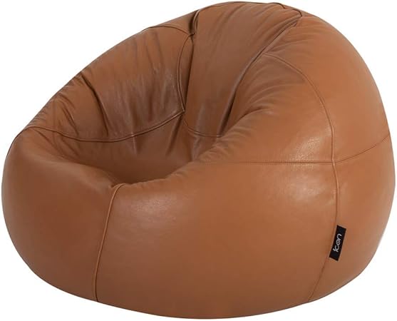 Icon Pouf Classique Valencia Ocre Poufs De Salon 85cm X 50cm Pouf Poire Grand Cuir Naturel Chaise Pour Chambre Amazon Fr Cuisine Maison