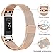 Fitbit Charge 2 Milanese Bands Metal Rose Gold, Swees Replacement Small & Large (5.5