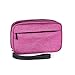 Patu Handy Beauty Stuff Carry Case, Makeup Cosmetic Bag, Women Facial Cleanser Skincare Kit Pouch, Portable Electronics Accessories Organizer, Magenta