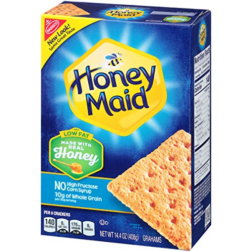 HONEY MAID LOW FAT HONEY GRAHAM CRACKERS, LUNCH SNACKS, 14.4 OZ