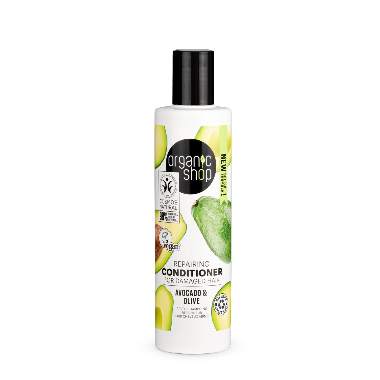 Organic Shop Damaged Hair Repairing Conditioner Avocado and Olive, 280 ml