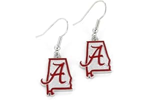 Aminco International NCAA Alabama Crimson Tide Home State Earrings