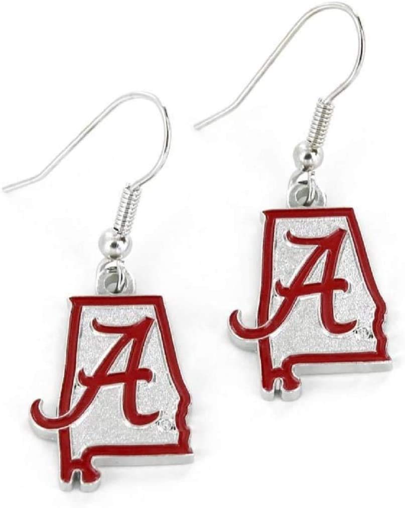 Aminco International NCAA Alabama Crimson Tide Home State Earrings